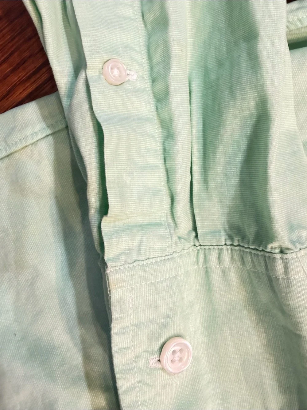 J. Crew Men's Mint Green Button-Down Shirt Sz LG Slim Fit